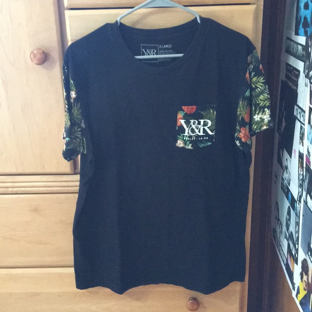 Black/Tropical Young & Reckless Tee Shirt